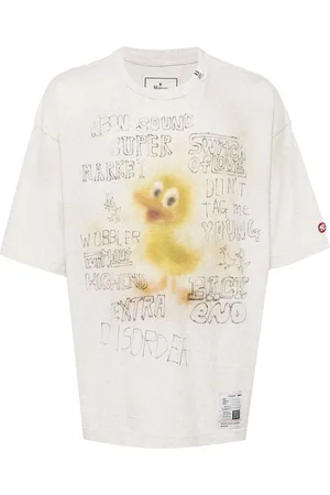 Maison Mihara Yasuhiro T-shirt con effetto vissuto