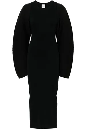 Nanushka Abito midi con maniche scolpite