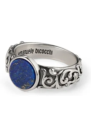EMANUELE BICOCCHI Anello Arabesque con malachite