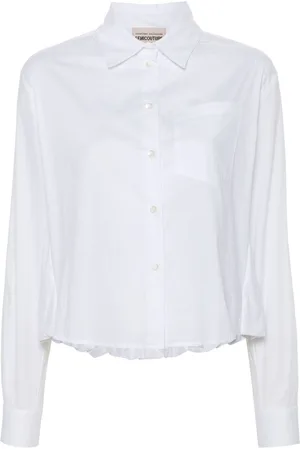 SEMICOUTURE Camicia con orlo a palloncino