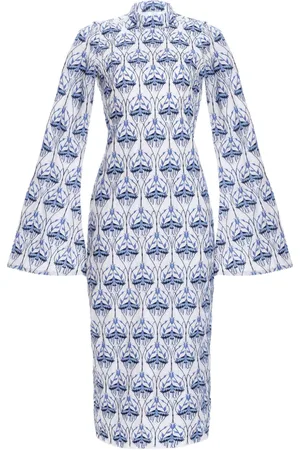 Agua by Agua Bendita Abito midi Marie con ricamo