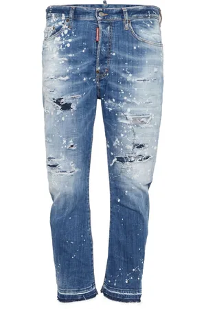 Dsquared2 Jeans dritti con effetto vissuto
