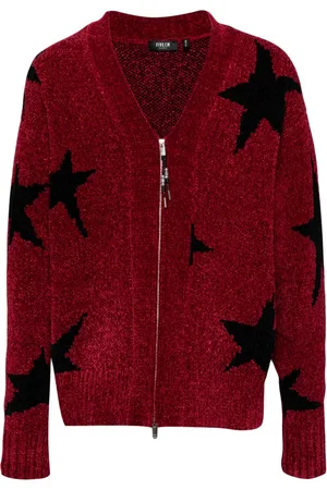 FIVE CM Cardigan jacquard con zip