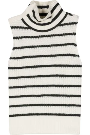 FORTE FORTE Blusa smanicata a righe