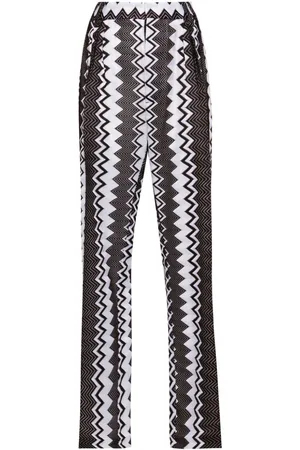 Missoni Pantaloni con motivo a zigzag