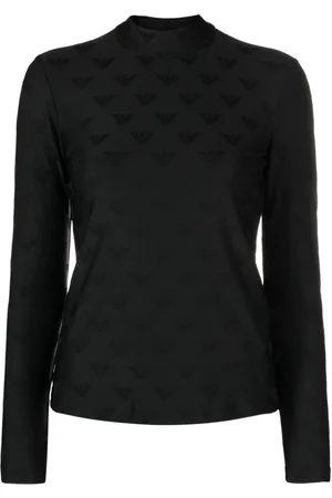 Emporio Armani T-shirt con logo jacquard