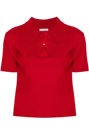 Moncler Maglione stile polo con applicazione
