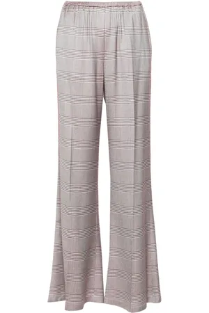 FORTE FORTE Pantaloni svasati a quadri