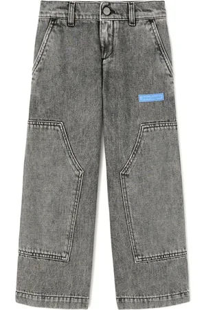 Palm Angels Jeans Curved Logo