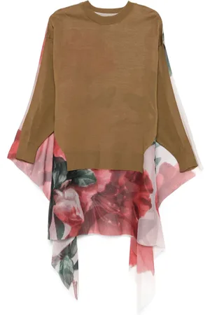 UNDERCOVER Maglione con insert georgette