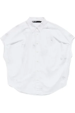 Bimba y Lola Camicia a maniche corte con ricamo
