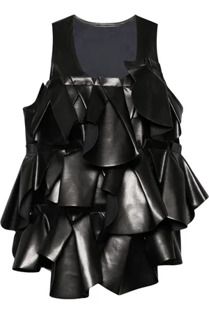 Comme des Garçons Gilet con dettaglio a pieghe