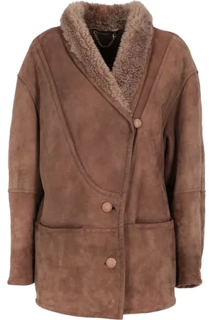 A.N.G.E.L.O. Vintage Cult Cappotto con collo in shearling anni 