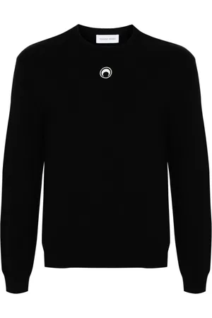 Marine Serre Maglione con ricamo Crescent Moon