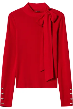 Twin-Set Maglione a collo alto con fiocco
