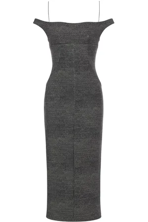 Serafini Abito midi con spalle scoperte