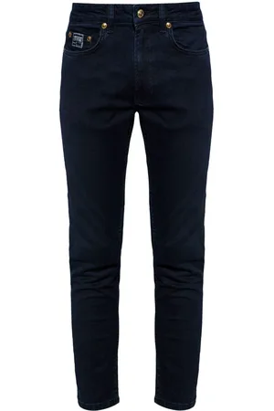 VERSACE Jeans dritti con applicazione
