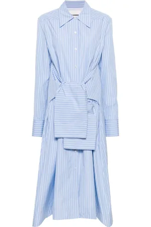 Jil Sander Abito midi a righe
