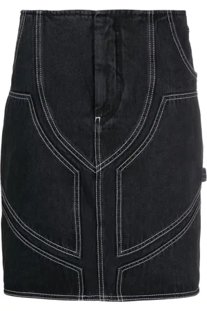 OFF-WHITE Gonna denim con dettaglio cuciture
