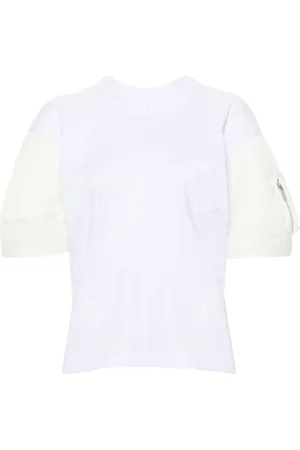 SACAI T-shirt in jersey di cotone