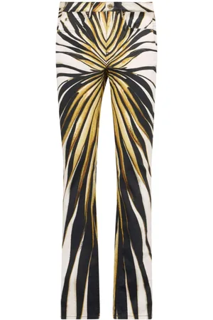 Roberto Cavalli Pantaloni skinny Ray Of Gold con stampa