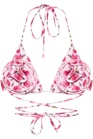 MAGDA BUTRYM Top bikini a fiori