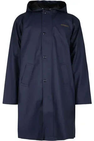 Vetements Impermeabile con logo