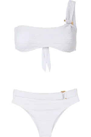 AMIR SLAMA Set bikini monospalla a vita alta