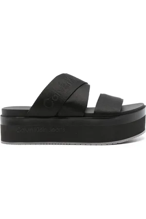 Calvin Klein Sandali con logo jacquard