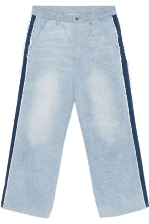 KIDSUPER STUDIOS Jeans con dettaglio a righe x Ronaldinho
