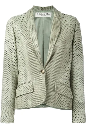 Dior Giacca con effetto pelle di serpente anni 2000