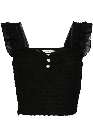 B+AB Top crop smanicato