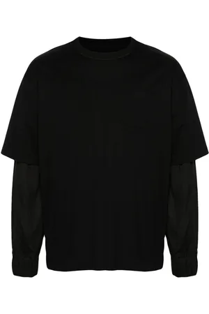 SACAI T-shirt con design a strati