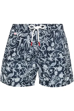 Kiton Costume da bagno con stampa grafica