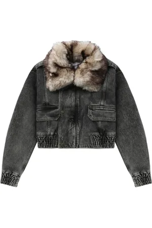 Vaquera Bomber crop denim