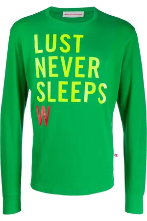 WALTER VAN BEIRENDONCK T-shirt Lust Never Sleeps a manica lunga 2012/13