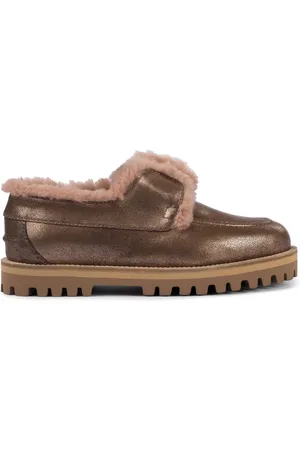 LE SILLA Mocassini Yacht con bordo in shearling