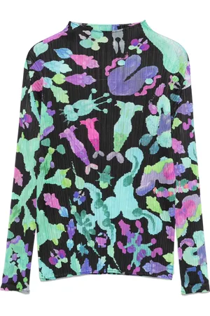 PLEATS PLEASE ISSEY MIYAKE Top a fiori