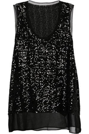 Comme des Garçons Canotta con paillettes