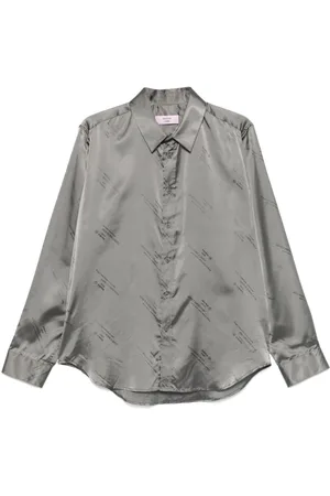 MARTINE ROSE Camicia con effetto jacquard