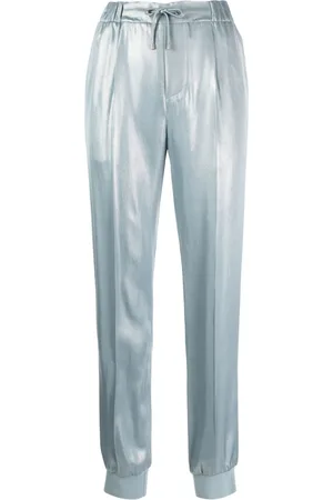 Ralph Lauren Pantaloni slim metallizzati