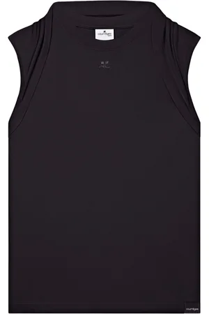 Courrèges Canotta con dettaglio drappeggiato