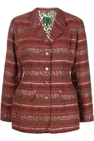 Jean Paul Gaultier Blazer monopetto con stampa anni 