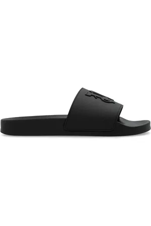 Palm Angels Sandali slides con monogramma goffrato