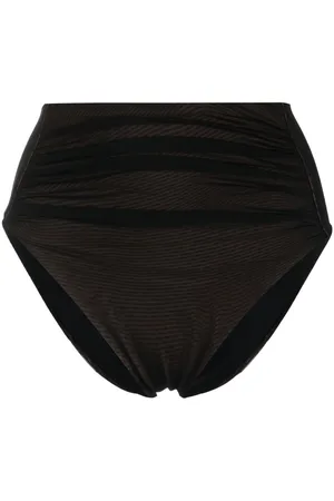 Self-Portrait Slip bikini a vita alta