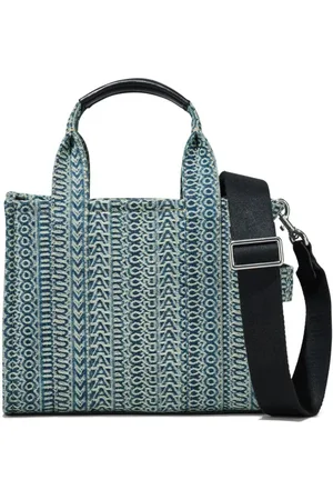 Marc Jacobs Borsa The Washed Monogram Denim Tote piccola
