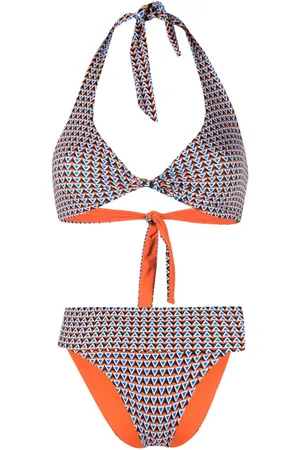 FISICO Bikini reversibile con motivo geometrico