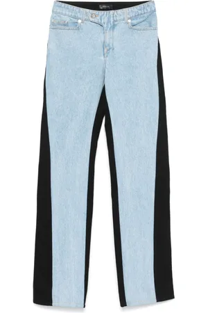 MUGLER Jeans dritti bicolore