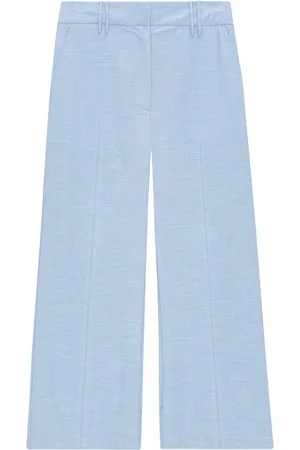 Ganni Pantaloni sartoriali con effetto m??lange