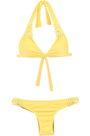 AMIR SLAMA Textured triangle top bikini set